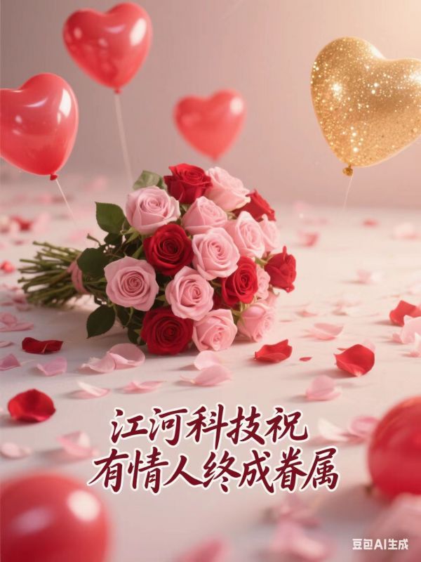 七夕良辰至，愛意漫星河。江河科技祝愿每對有情人，既能共享朝朝暮暮的溫情，也能攜手奔赴歲歲年年的美好!